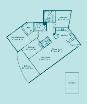 3-bedroom, 154sqm - $1,375,000