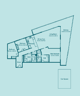 3-bedroom, 147sqm - $1,476,000