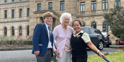 <h2 class="text-dark-teal text-3xl mb-3">Residents from Estia Health Kogarah, Blakehurst and Manly Vale had the special honour of spending a meaningful day at Saint Ignatius' College Riverview, a historic Catholic boys' school in Sydney. </h2>